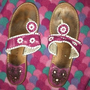 Pink & White Jack Rogers